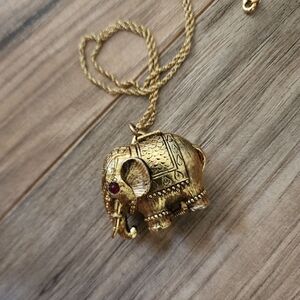 Elephant LOCKET Necklace!